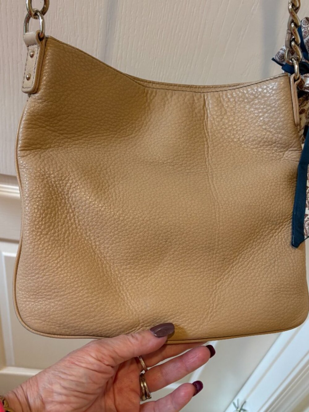 Kate Spade Pebbled Leather Shoulder/Crossbody Bag – Camel – Well Loved & Cleaned
